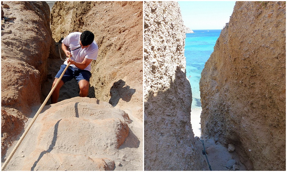 Tsigrado beach on Milos island