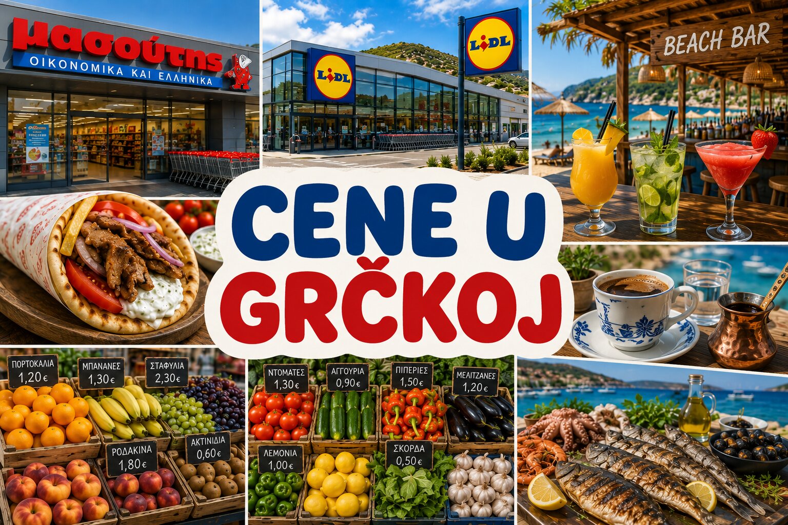 Cene u Grčkoj 2026.