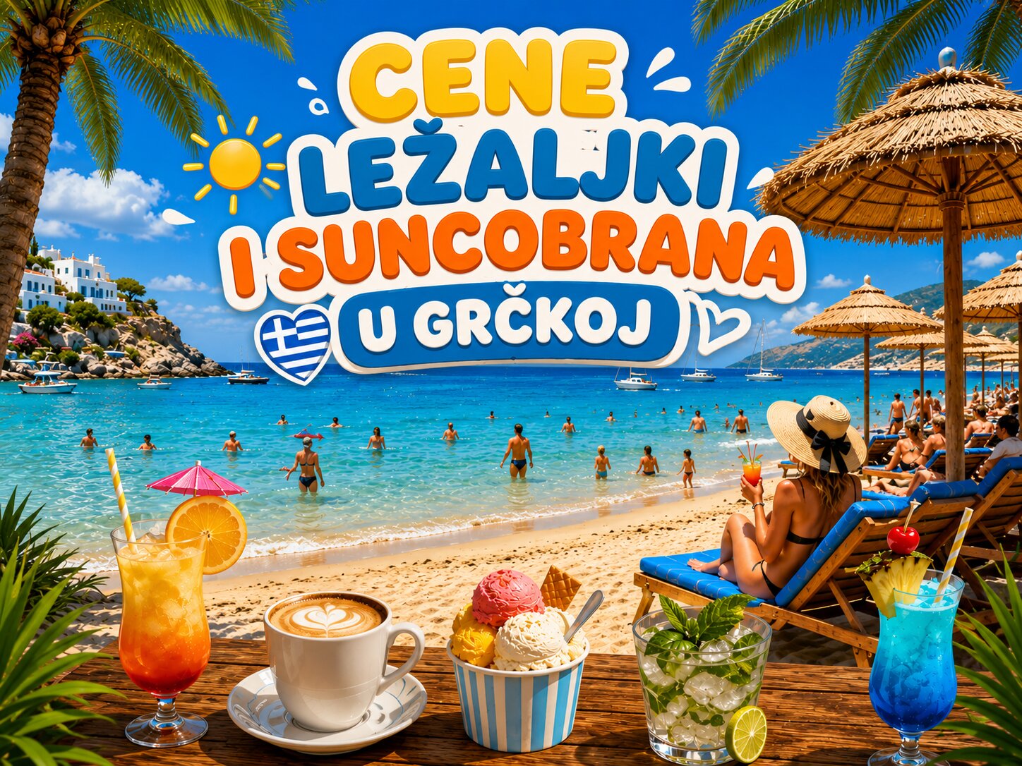 Cene ležaljki i suncobrana u Grčkoj - gde su najskuplje, a gde besplatne