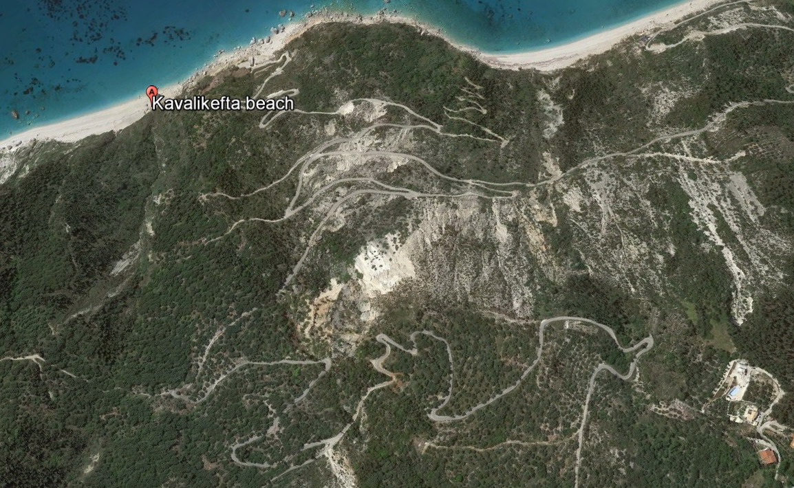   Put za plažu Kavalikefta