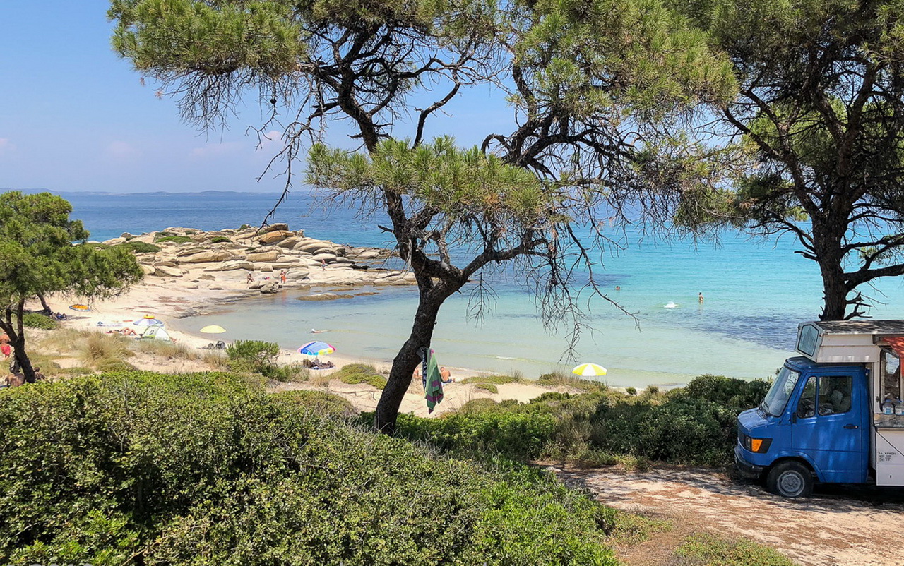 Karidi beach - plaža na Sitoniji