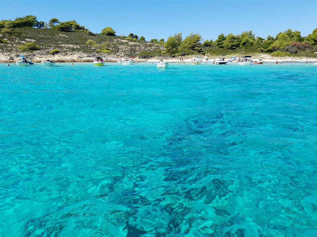 Najlepši izlet čamcem na Sitoniji - Ostrvo Diaporos, Mirsini plaža i Plava laguna