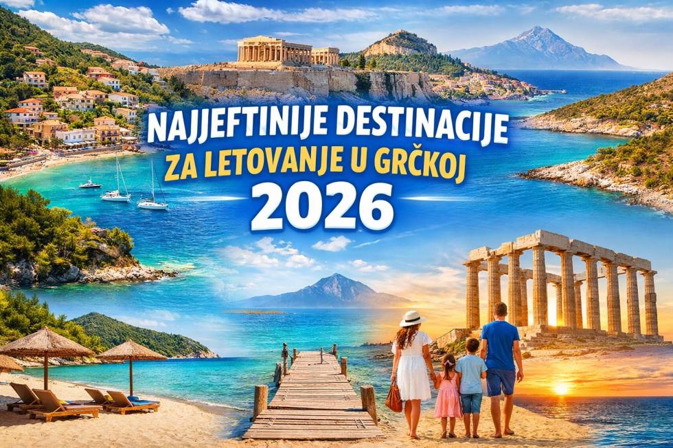 Najjeftinije destinacije u Grčkoj za letovanje 2026