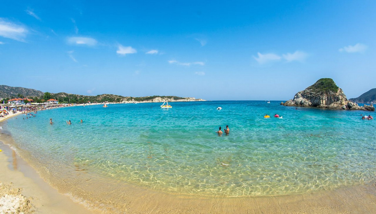 Kalamitsi mesto i plaža na Sitoniji - informacije, cene, iskustva