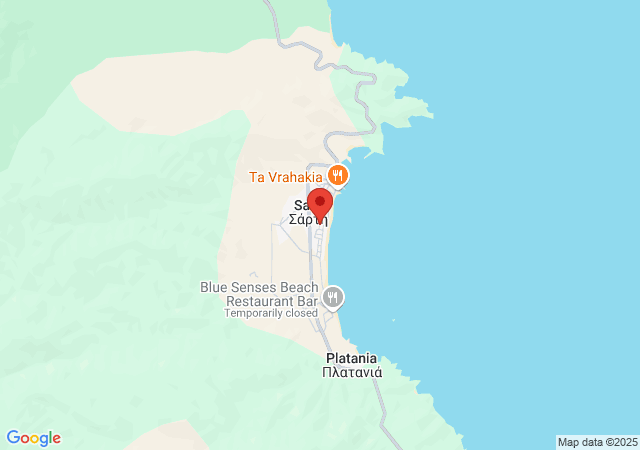 Show on the map Hotel Asteras Sarti