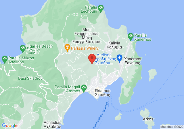 Show on the map Skiathos Island Villas
