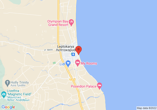 Show on the map Leptokarya Rooms