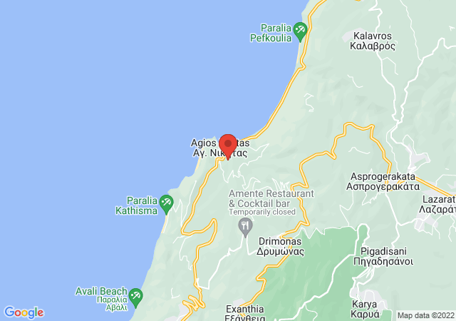 Show on the map Agios Nikitas View