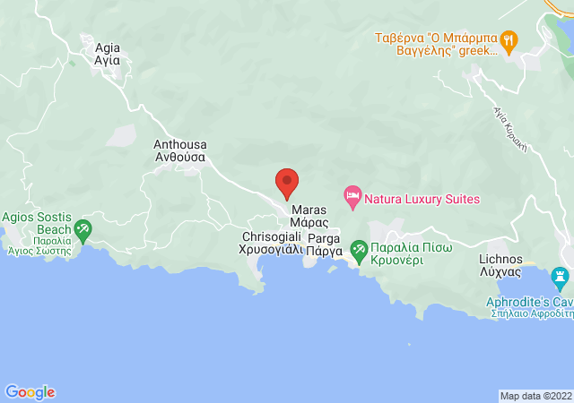 Show on the map Apolis Villas Parga