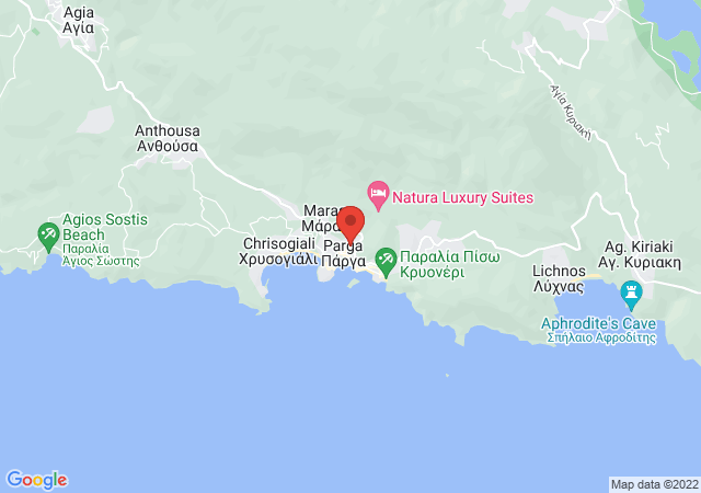 Show on the map Hotel Galini Parga