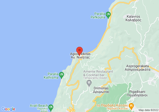 Show on the map Villa Milos Agios Nikitas