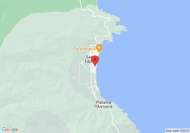 Show on the map Villa Zoe On The Beach