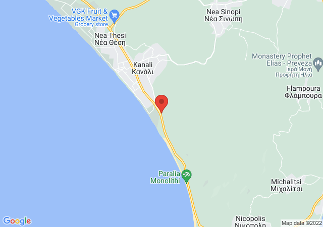 Show on the map Hotel Kanali