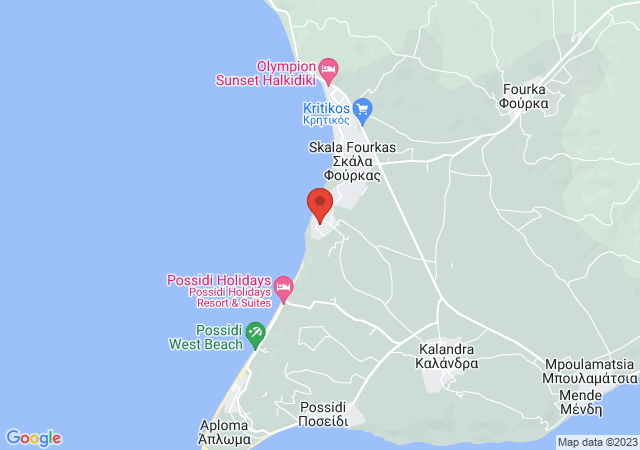 Show on the map Alexander Villa On The Beach Fourka