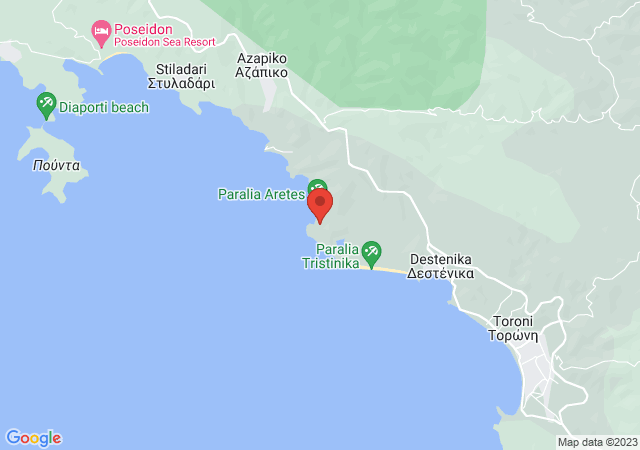 Show on the map House on the Beach Aretes