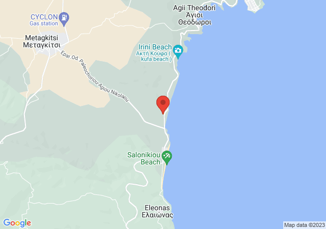 Show on the map Salonikiou Beach Deluxe Apartments