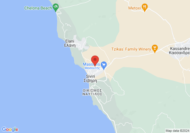 Show on the map Apartments Alexandros Siviri