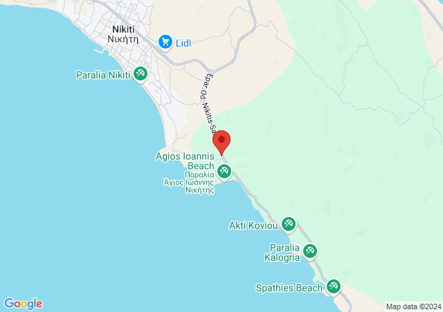 Show on the map Mysea VillasNikiti