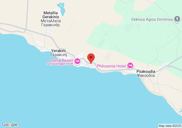 Show on the map Trikorfo Beach House