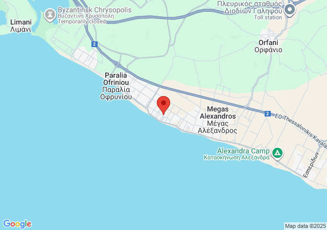 Show on the map Ammos Villa Kavala