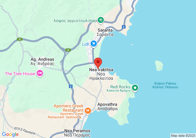 Show on the map Elena Apartments Nea Iraklitsa