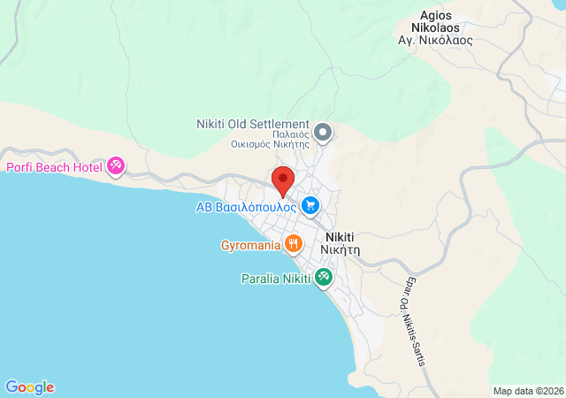 Show on the map Aladia Apartment Nikiti