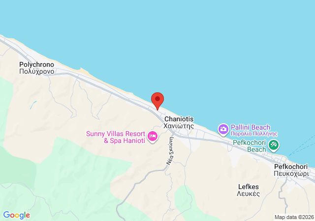 Prikaži na mapi Alkioni First Line Villa Hanioti