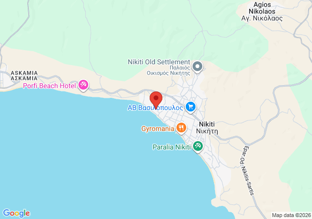 Show on the map Apollonas Beachfront Apartments Nikiti