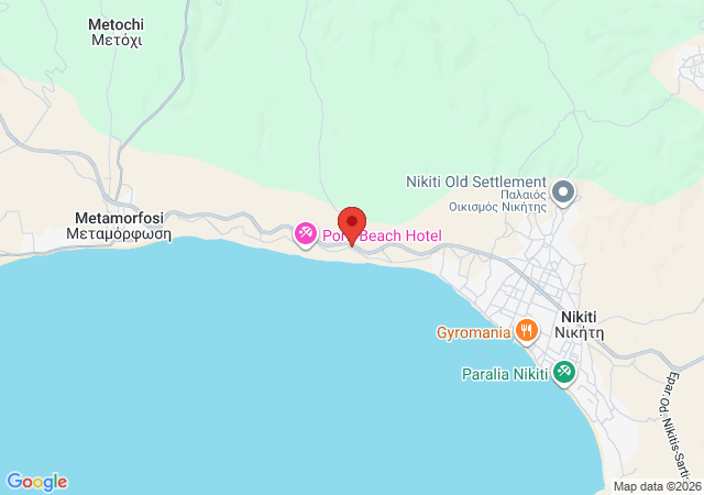 Show on the map Iliannas Villa Nikiti