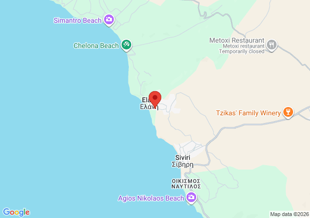 Show on the map Nemesis House Elani Beach