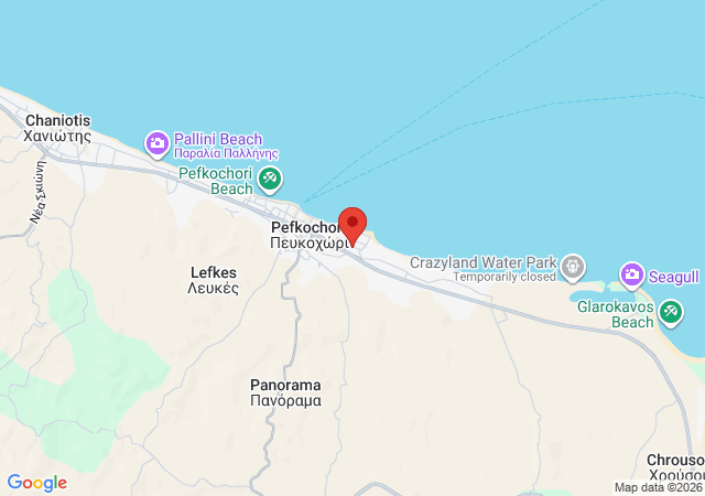 Show on the map Palm Penthouse Pefkochori