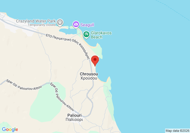 Show on the map On The Beach Apartment in Paliouri