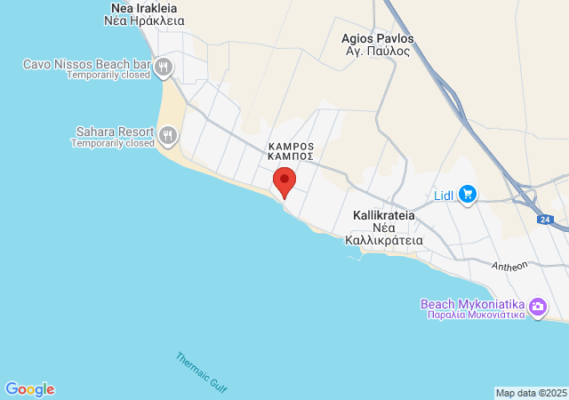 Show on the map Infinity Stars By The Sea Villa