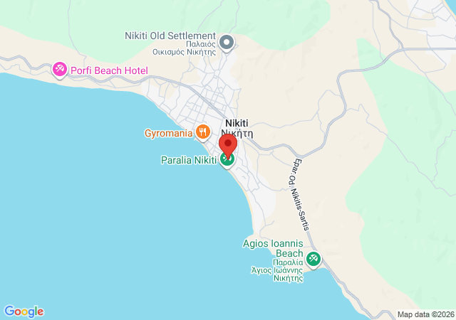 Show on the map Sea Blue Loft Nikiti