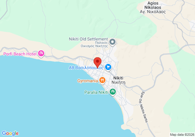 Show on the map Nikola Luxury Apartments Nikiti