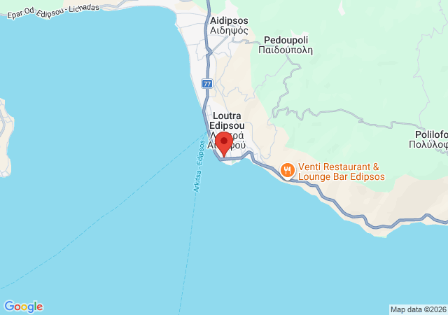 Show on the map Edipsos Apartment