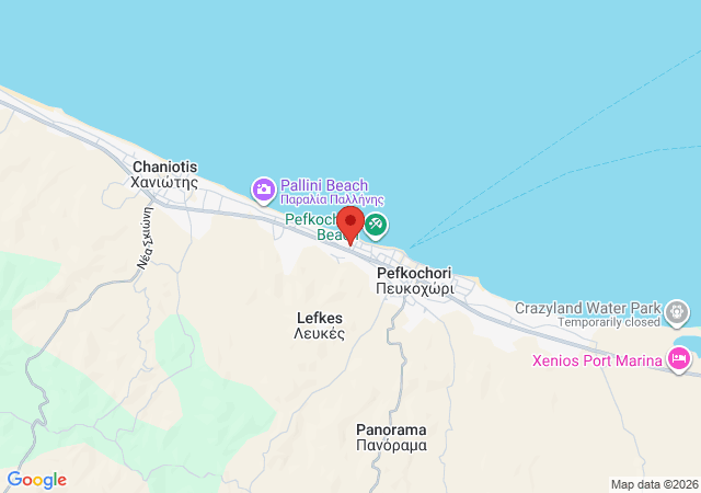 Show on the map Luxury Seaside Pool Apartment