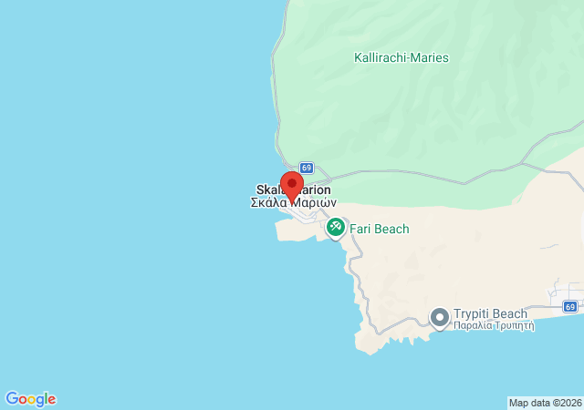 Show on the map Trikeri 1 Apartments