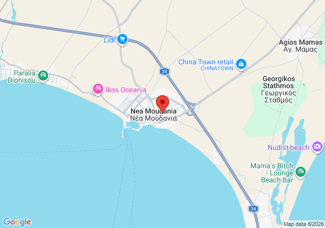 Show on the map Sweet Home Nea Moudania