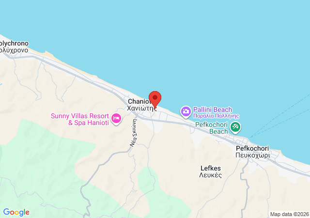 Show on the map Chris Seafront Apartment Hanioti