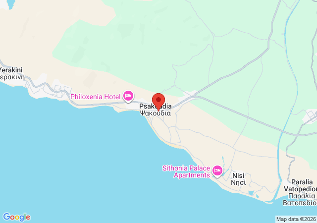 Show on the map Karamela House Psakoudia