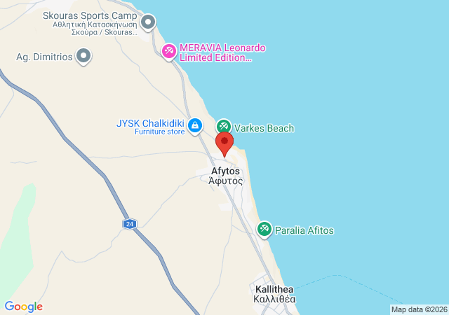 Show on the map Perla Apartment Afitos