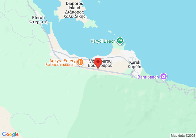 Show on the map Theros House Vourvourou