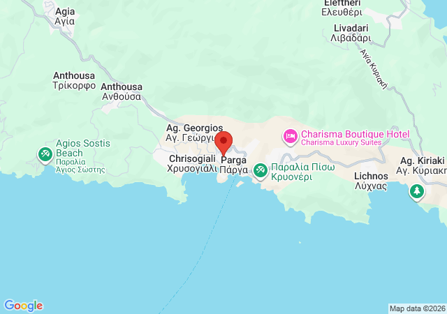 Show on the map Parga Centro Living Apartment