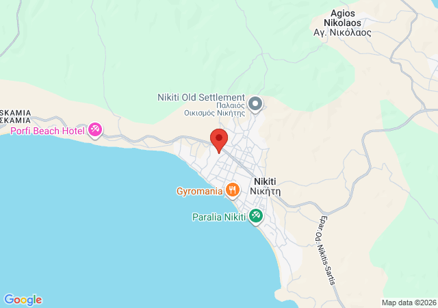 Show on the map Apartmani Lux Nikiti 