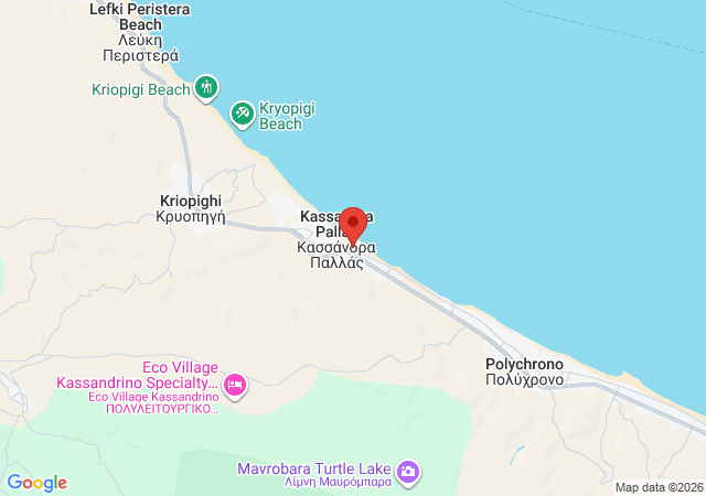 Show on the map Kyma House Polychrono